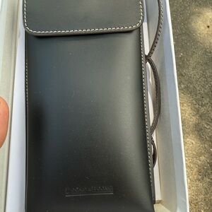 Dooney & Bourke Black Wallet with Flap-Over Closure